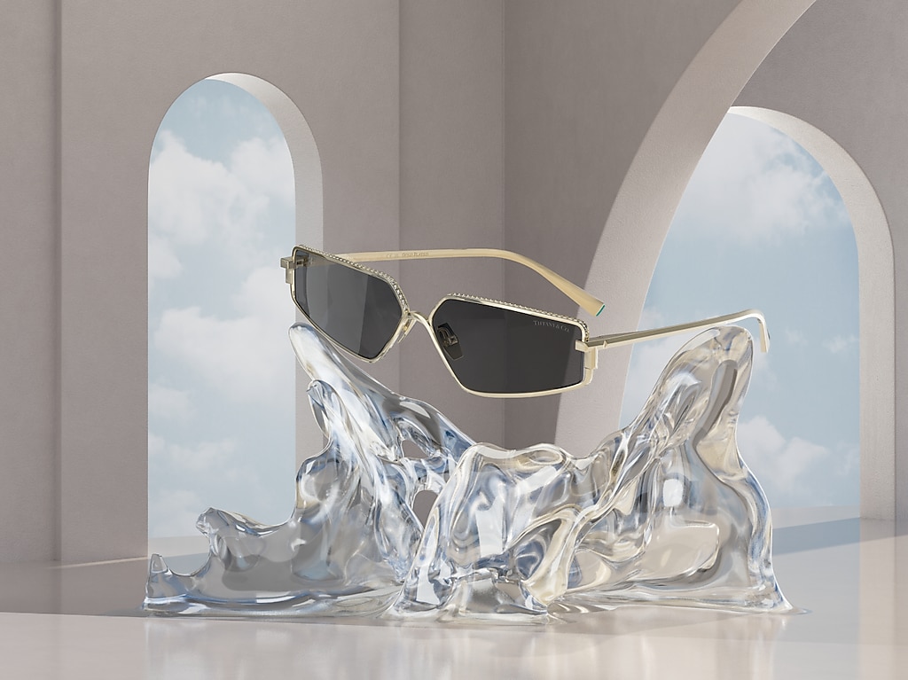 Tiffany & Co. TF3113KB XL (60 - 13) with Grey lenses and Gold