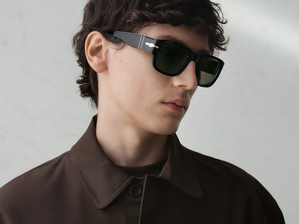 サングラス Persol Persol - 3380S SOLE - 1192S3 (3380S SOLE 1192S3) Persol PO 3380S - 1192S3 Striped Grey | Sunglasses Unisex