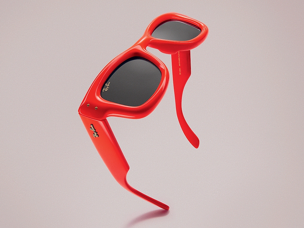 Ray-Ban RB4940 Wayfarer Puffer M (47 - 23) with Black lenses and