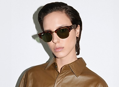 Ray-Ban RB0316S Mega Clubmaster 50 G-15 Grün & Schildpatt auf Gold 