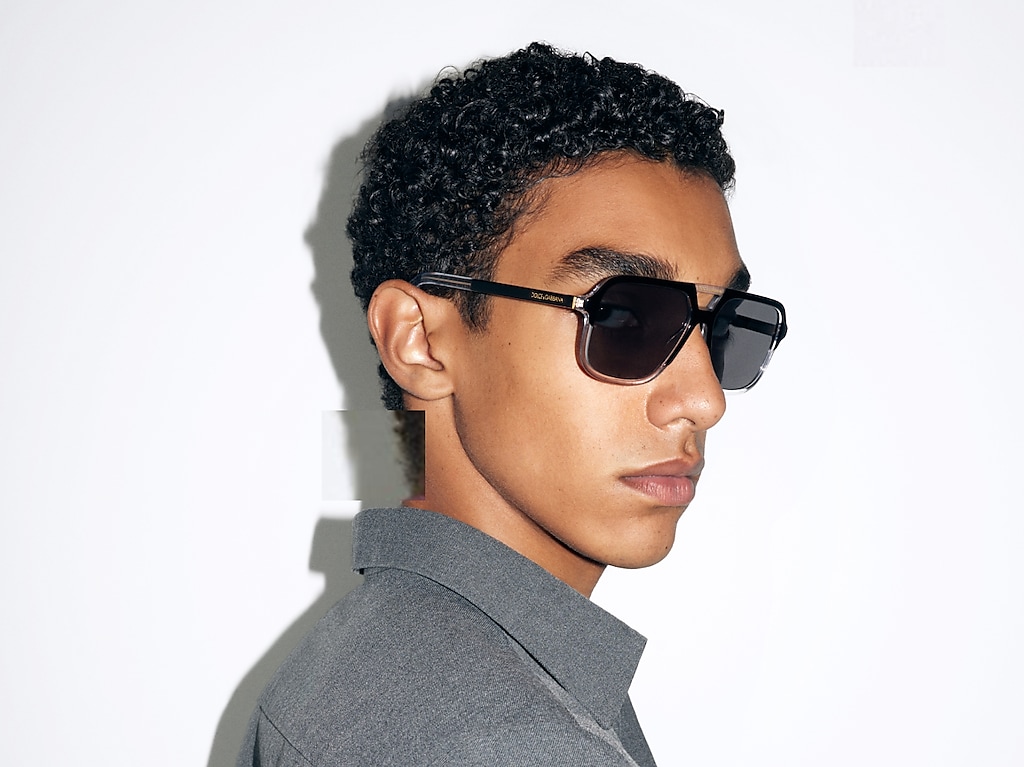 Dolce&Gabbana DG4354 M (58 - 15) com Lentes Cinza e Armação Preto