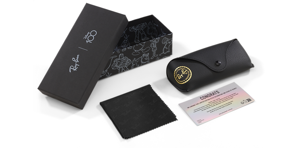Ray Ban sunglasses 100 Years Of Disney Limited Edition. Made In Italy Ray-Ban RB0840S Mega Wayfarer Disney 100Th Anniversary M (51  main image 2