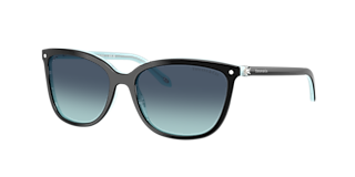 Tiffany & Co. TF4121B S (55 - 16) with Blue lenses and Black frame