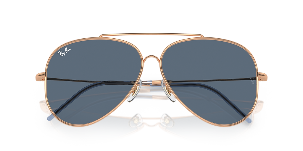 Ray-Ban Aviator Reverse L (59 - 11) with Blue lenses and Pink