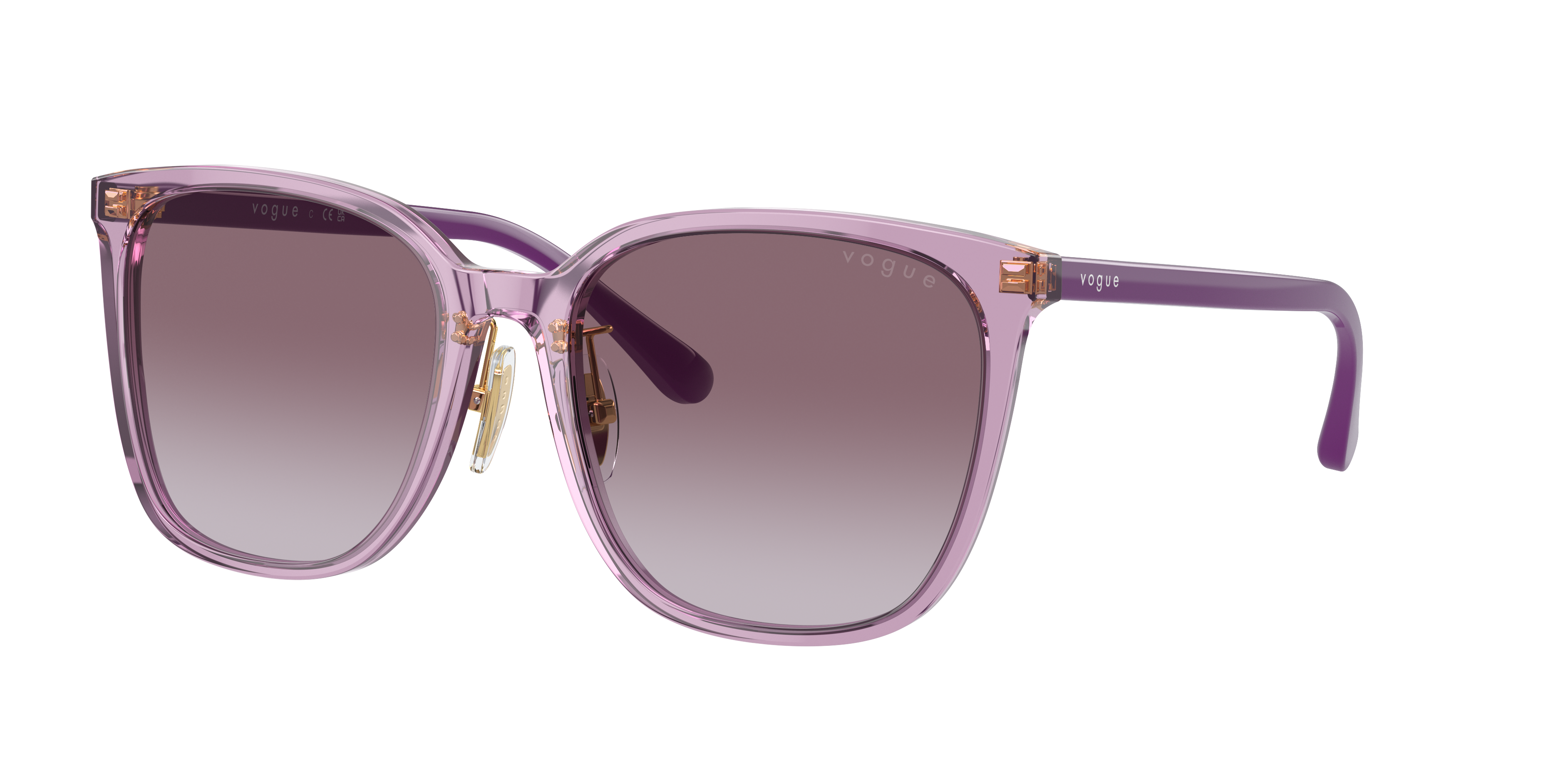 Vogue Eyewear Woman Sunglass VO5537SD -  Frame color: Transparent Violet, Lens color: Violet Gradient