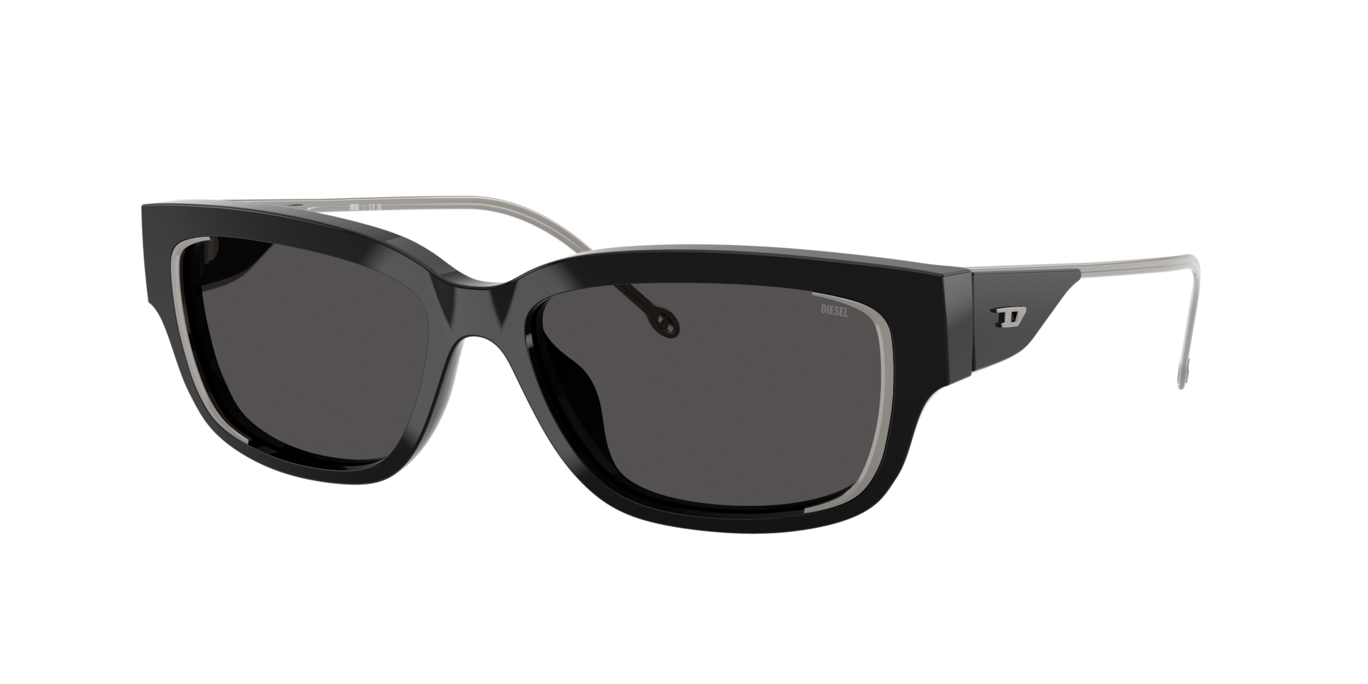 Diesel Unisex Sunglass DL2002MU - Couleur du Monture Noir brillant Couleur de Lentille Gris fonc 190 €