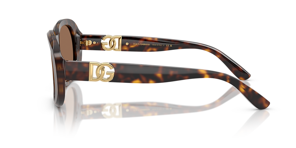 Dolce&Gabbana DG4476 L (56 - 17) with Brown lenses and Tortoise