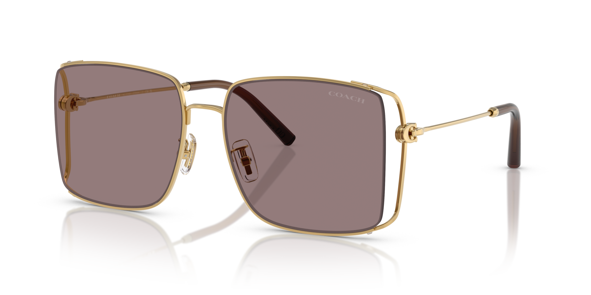 Coach HC7174D CW429 XL (59 - 17) with Violet lenses and Gold frame