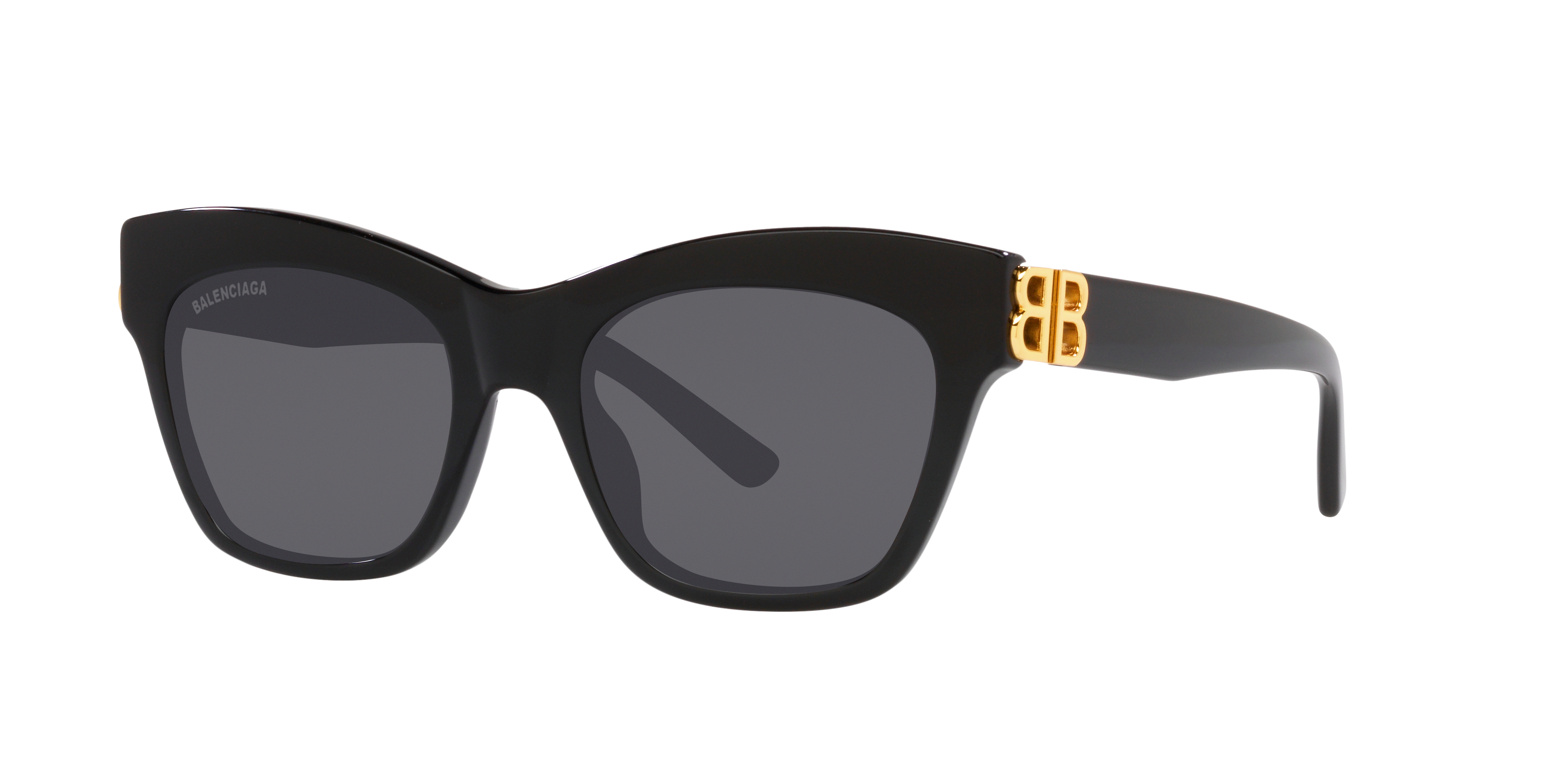 Balenciaga BB0132S XL (53 - 20) with Grey lenses and Black frame