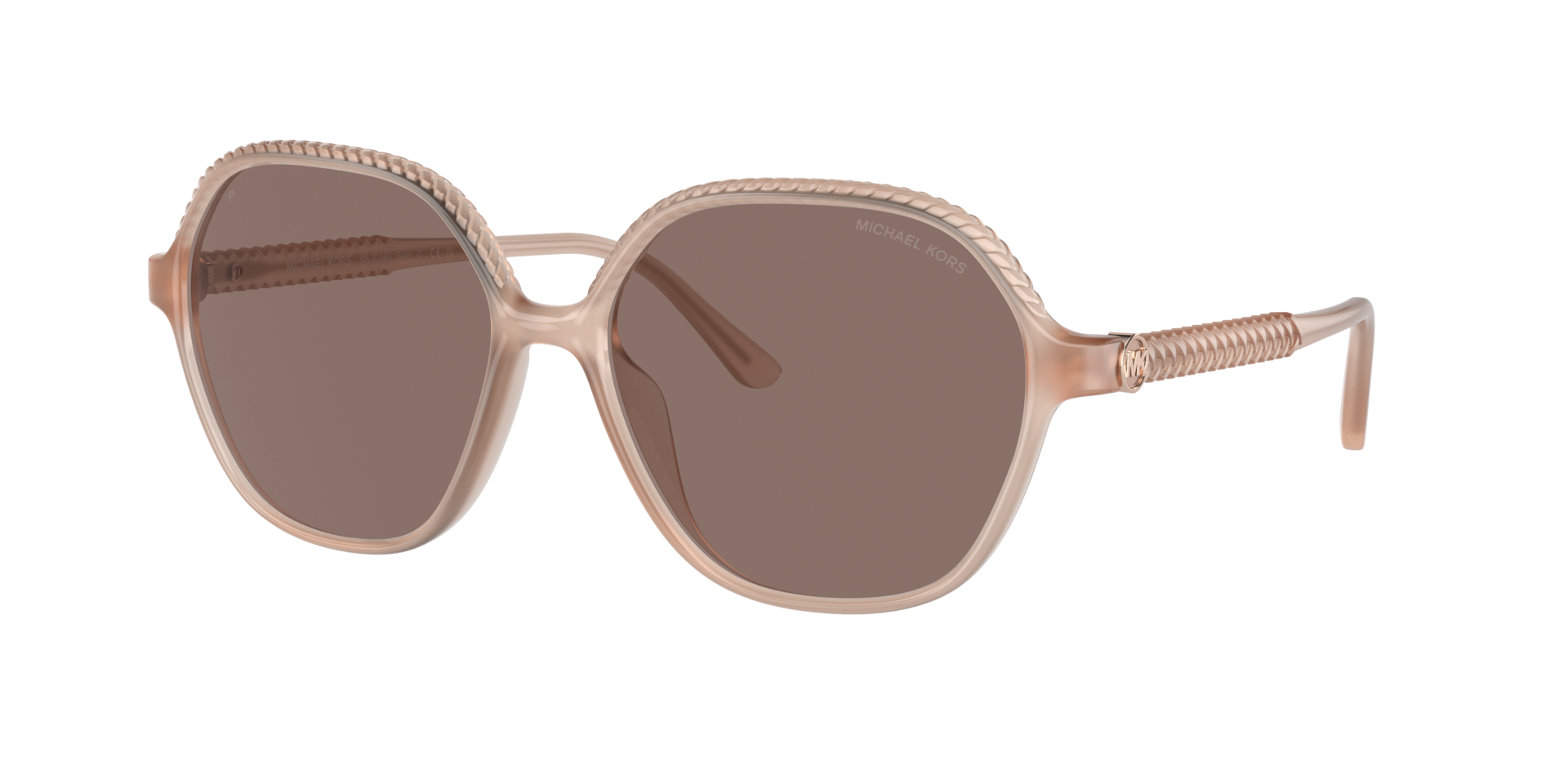 Michael Kors Femme Sunglass Bali - Couleur du Monture Rose opaline Couleur de Lentille Marron uni Polaris 81 €