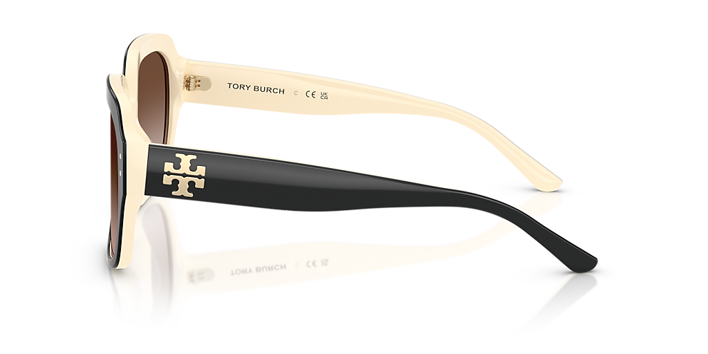 Tory Burch TY7143U L (56 - 21) with Brown lenses and Black frame