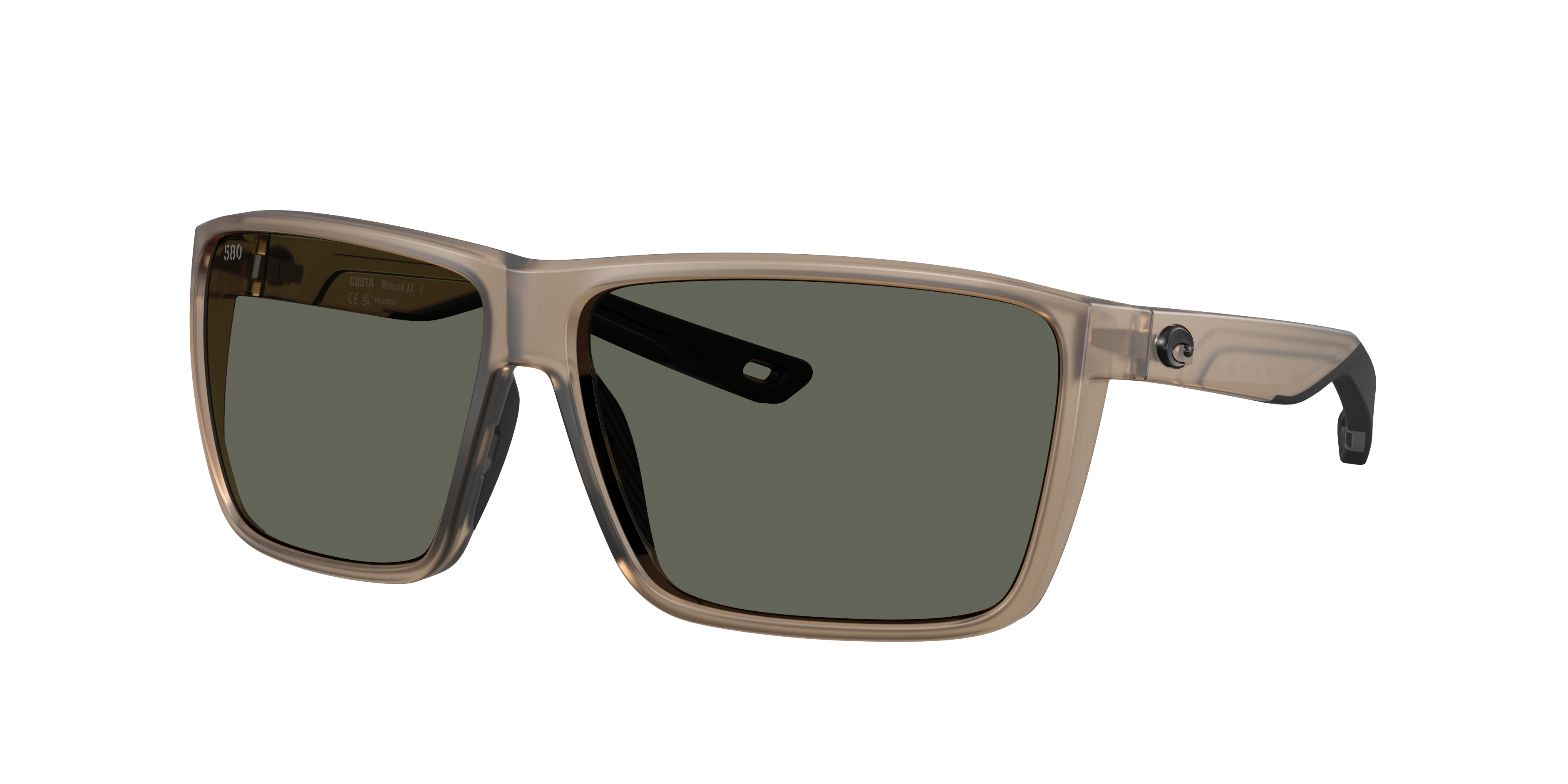 Costa Man Sunglass Rincon II -  Frame color: Matte Brown Smoke, Lens color: Gray