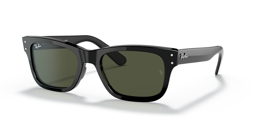 Ray-Ban Burbank M (52 - 20) with Green lenses and Black frame