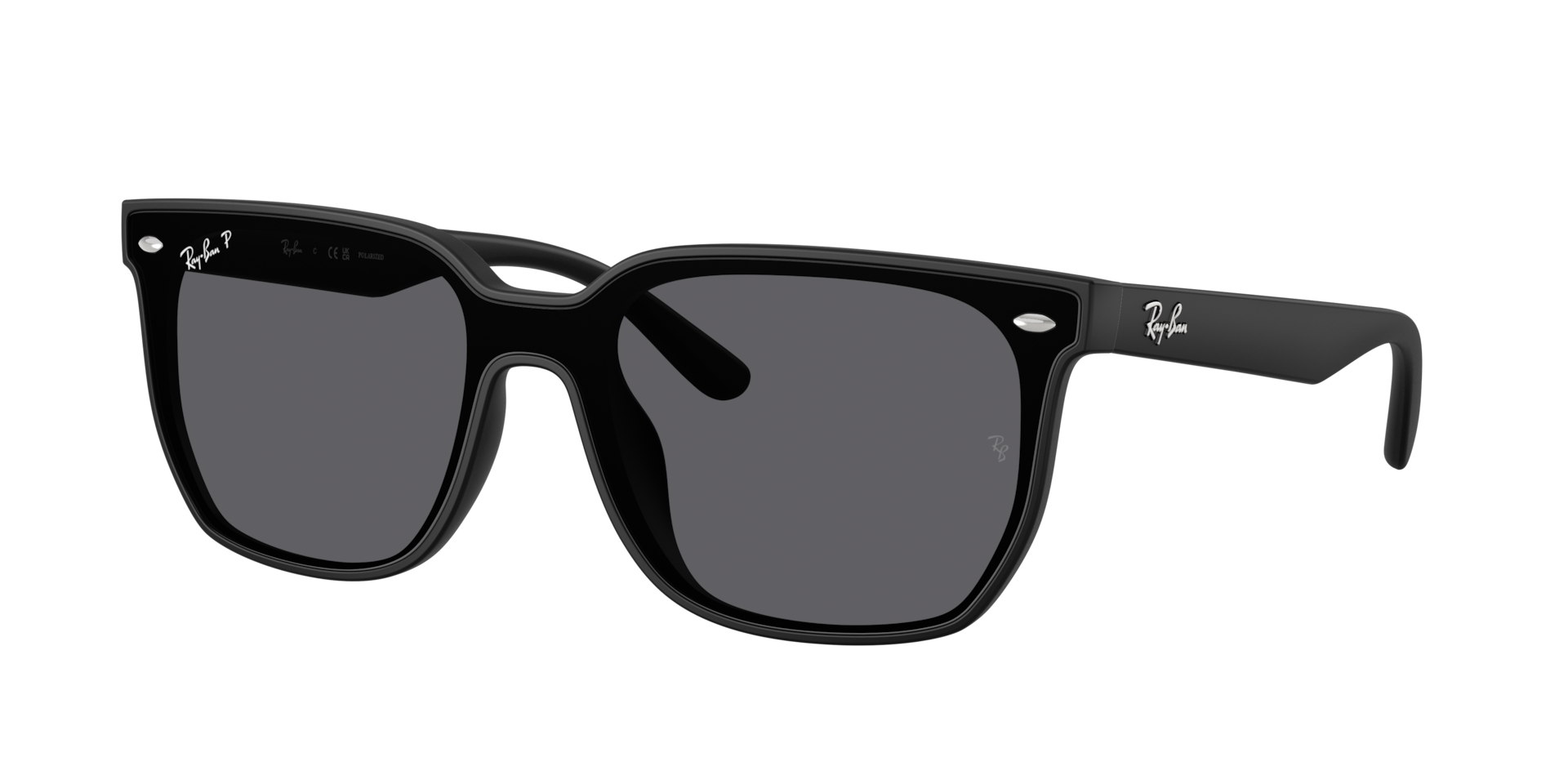 Ray-Ban Unisex Sunglass RB4466D -  Frame color: Matte Black, Lens color: Polarized Grey