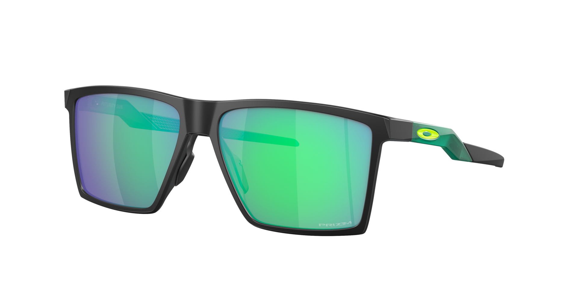 Oakley Futurity Sun M (57 - 14) with Green lenses and Black frame