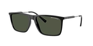 Armani Exchange AX4026S M (56 - 17) with Grey lenses and Black