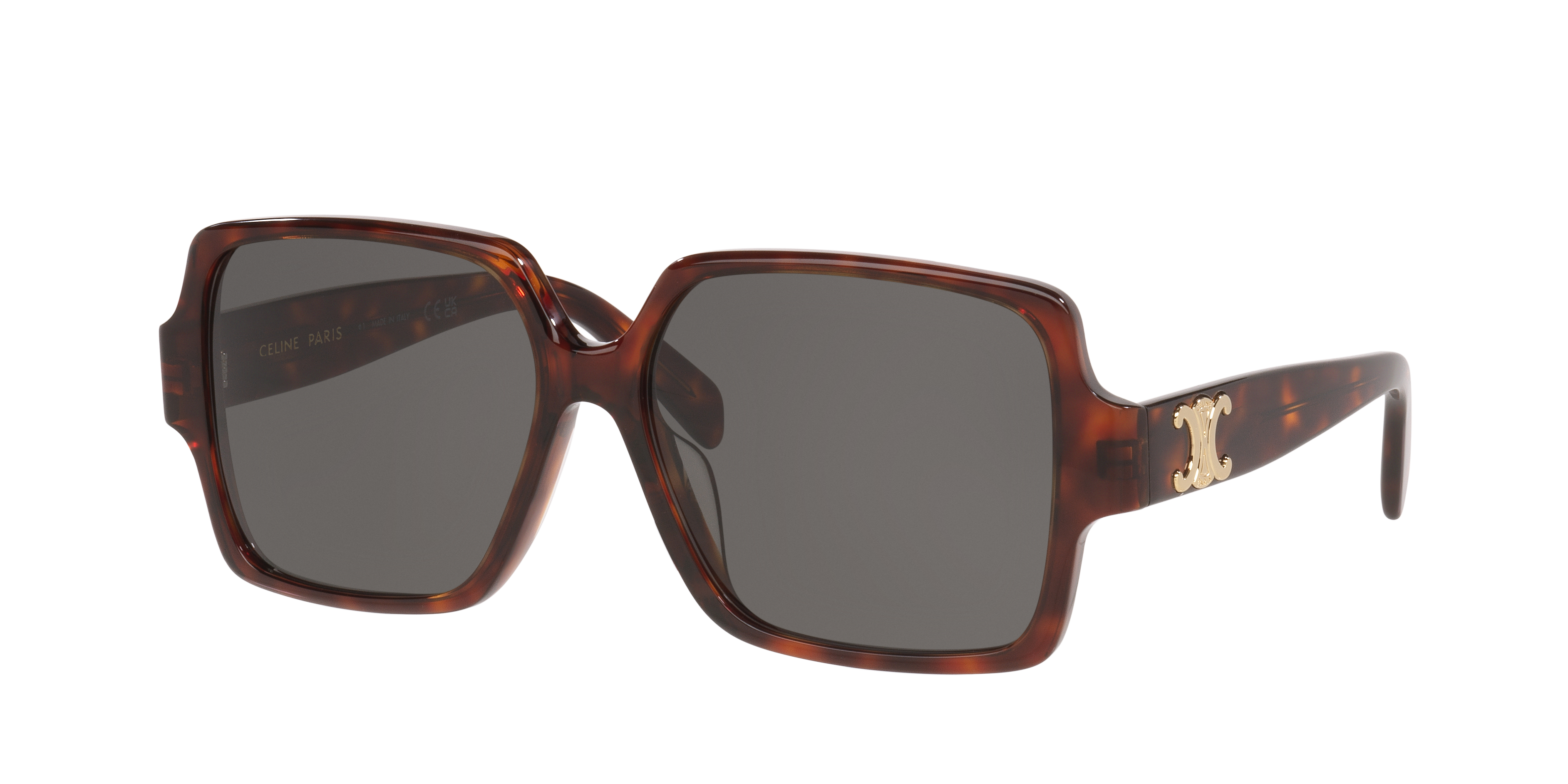 Celine Woman Sunglass Triomphe CL40316U -  Frame color: Tortoise Black, Lens color: Grey