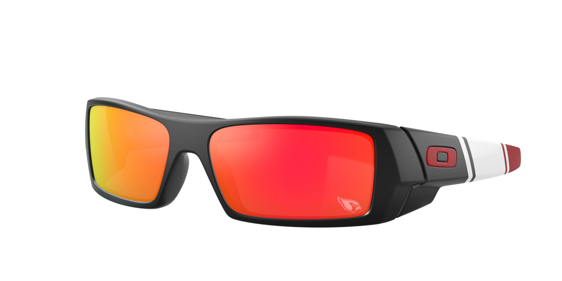 Oakley Mann Sunglass Arizona Cardinals Gascan® - Rahmenfarbe: Matt Schwarz, Linsenfarbe: Prizm Ruby