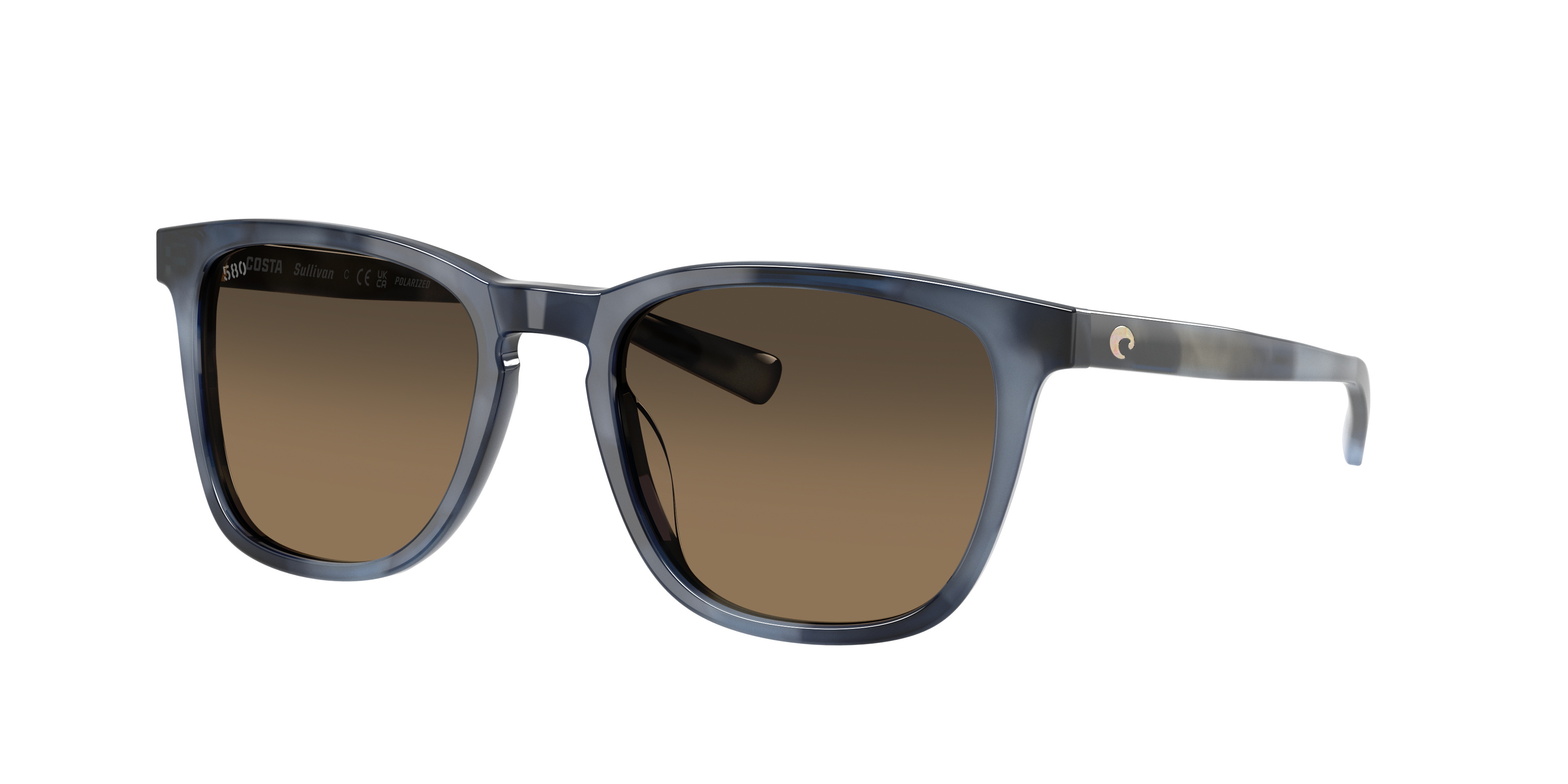 Costa Unisex Sunglass Sullivan -  Frame color: Somos Blue Tortoise, Lens color: Copper Gradient