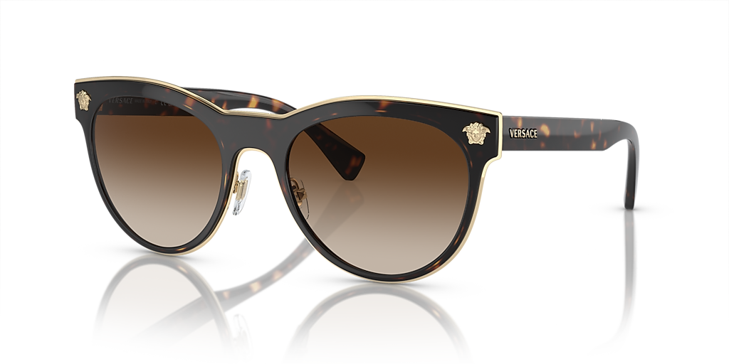 Versace VE2198 S (54 - 20) with Brown lenses and Tortoise frame