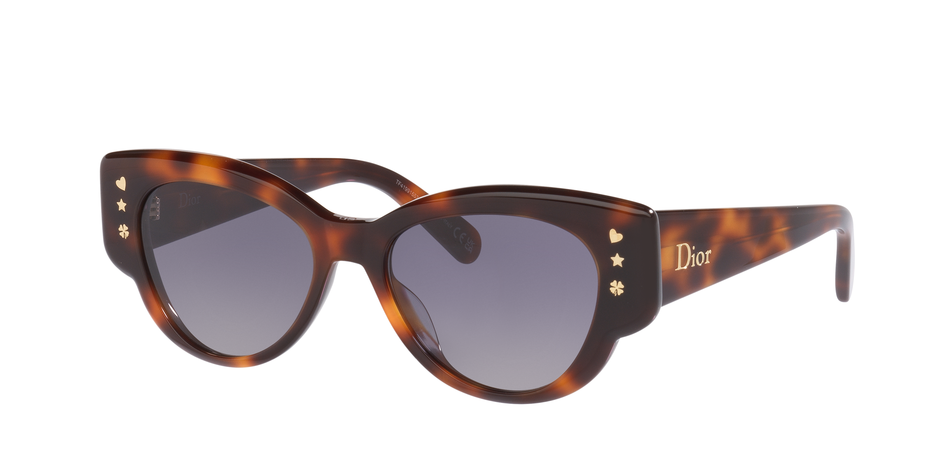 DIOR Woman Sunglass DIORLUCKYCHARMS B1I -  Frame color: Brown Dark, Lens color: Grey
