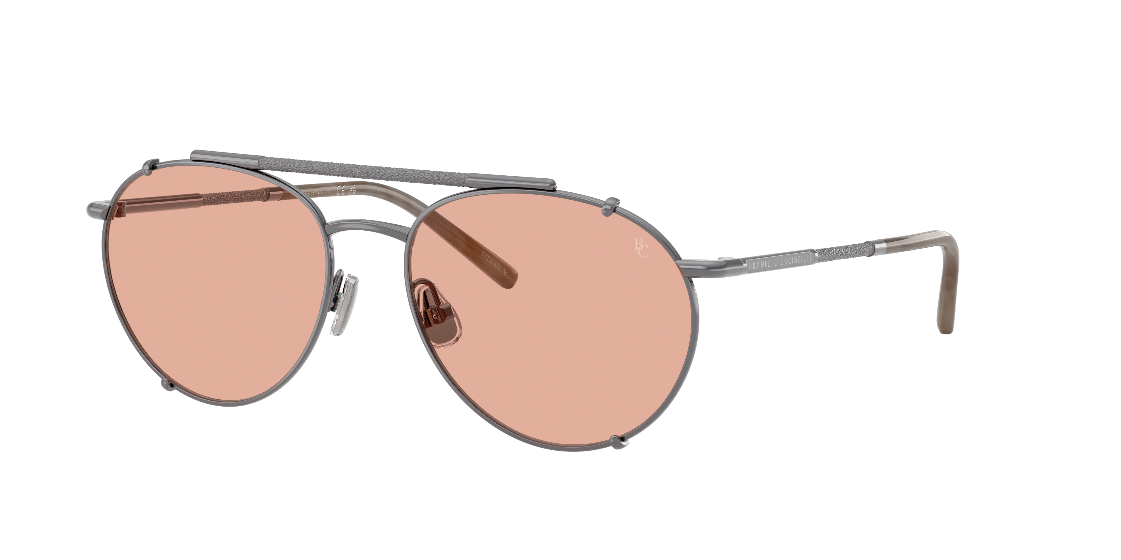 Brunello Cucinelli Woman Sunglass BC2016ST -  Frame color: Antracite, Lens color: Castagno