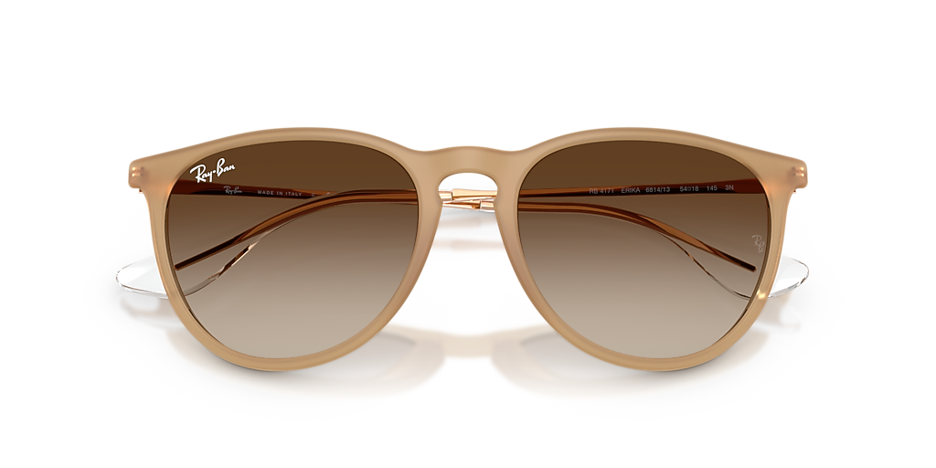 Ray-Ban Erika Classic M (54 - 18) with Brown lenses and Brown