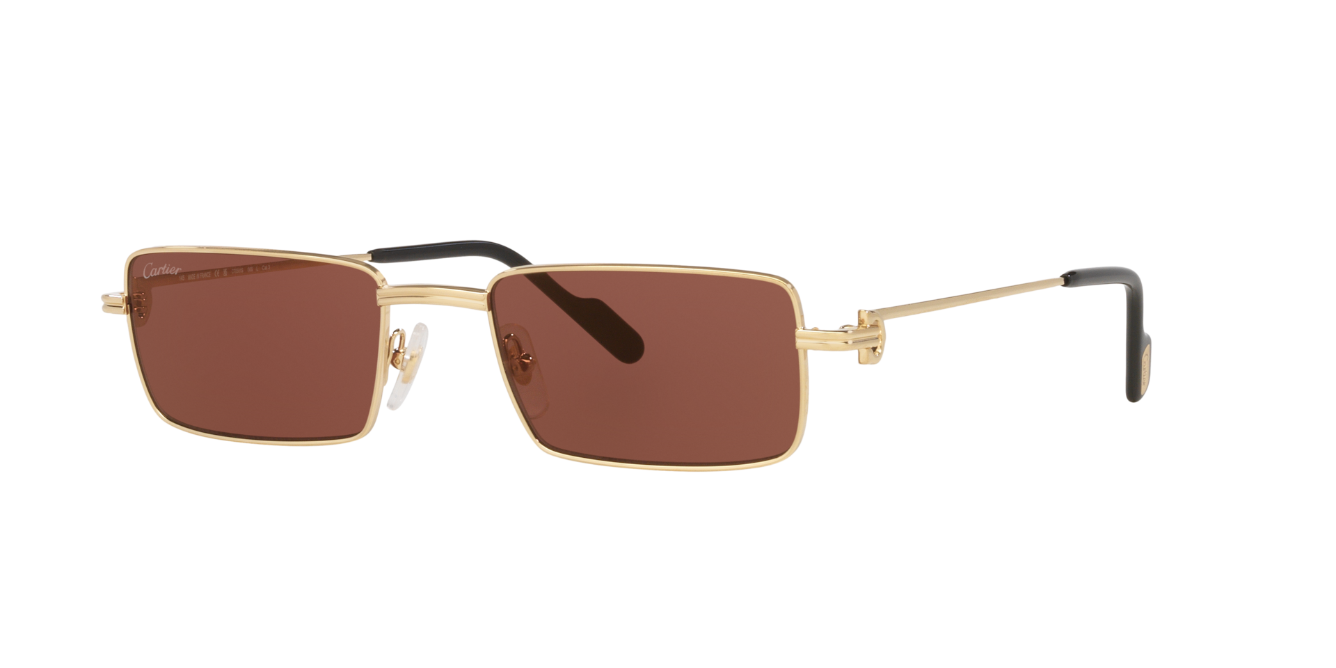 Cartier Unisex Sunglass CT0501S - Couleur du Monture: Or brillant, Couleur de Lentille: Rouge