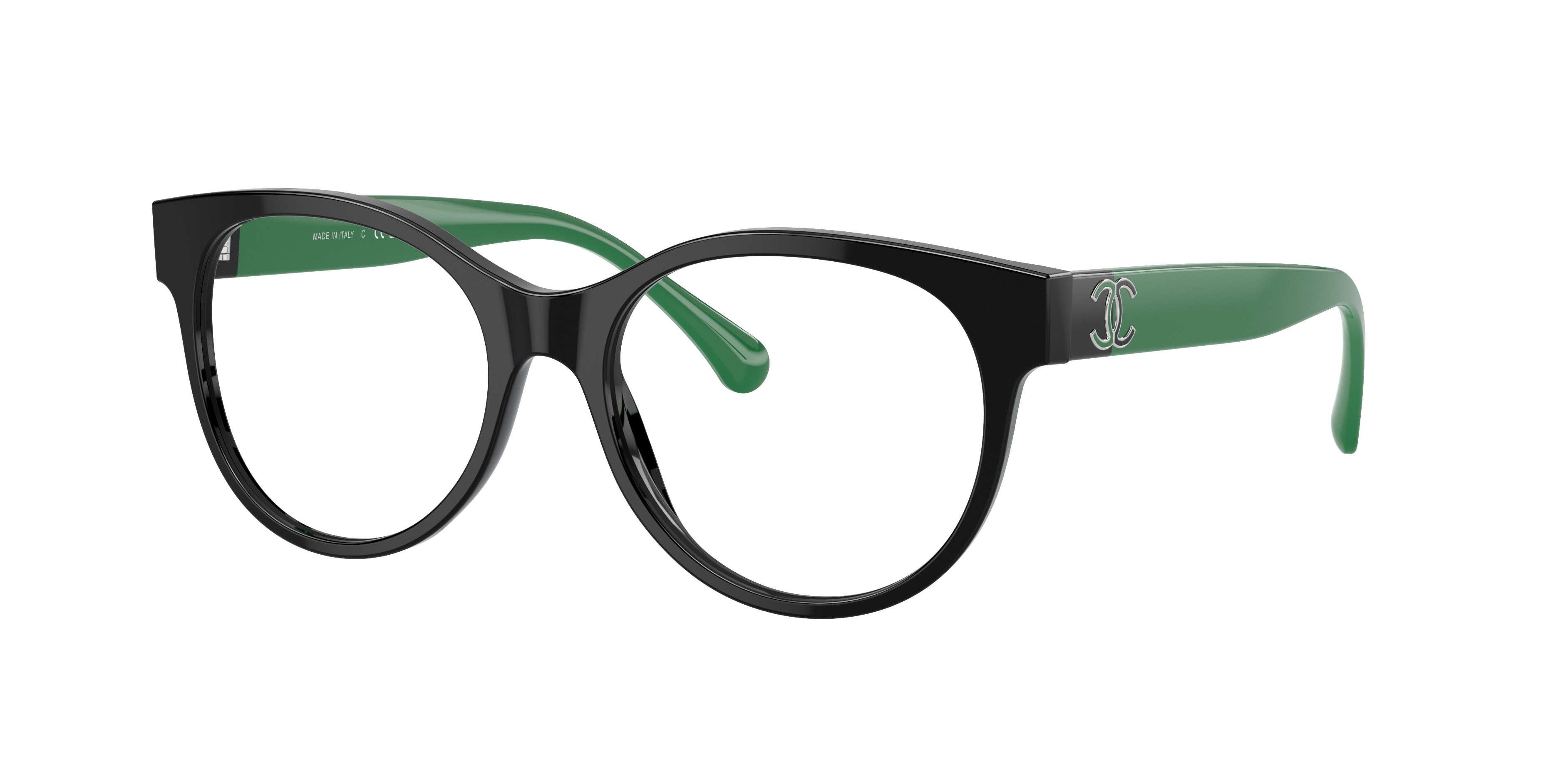 Chanel Woman Sunglass Pantos Eyeglasses CH3471A -  Frame color: Black, Lens color: Demo Lens