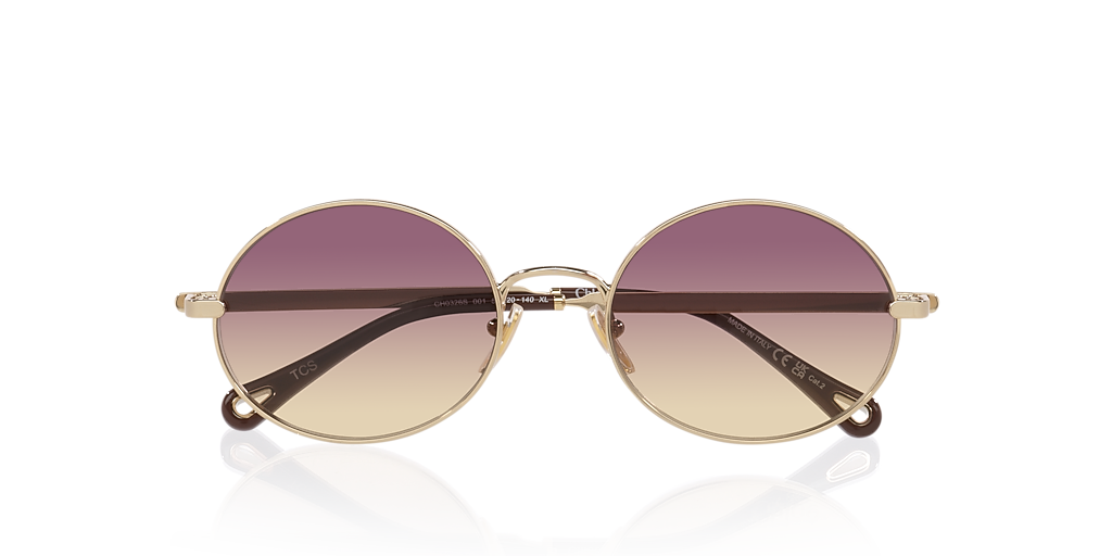 Chloé CH0326S XL (55 - 20) with Pink lenses and Gold frame