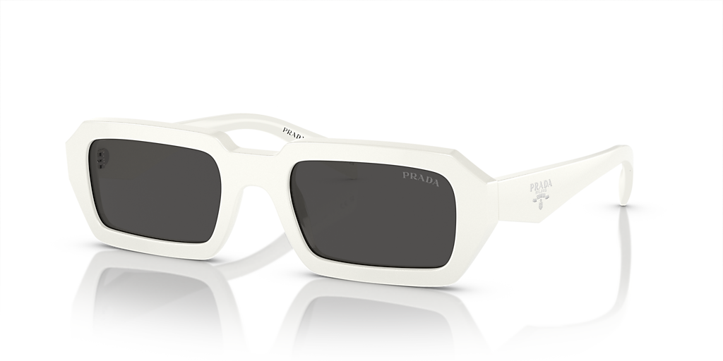 Prada PR A12S M (52 - 21) with Grey lenses and White frame