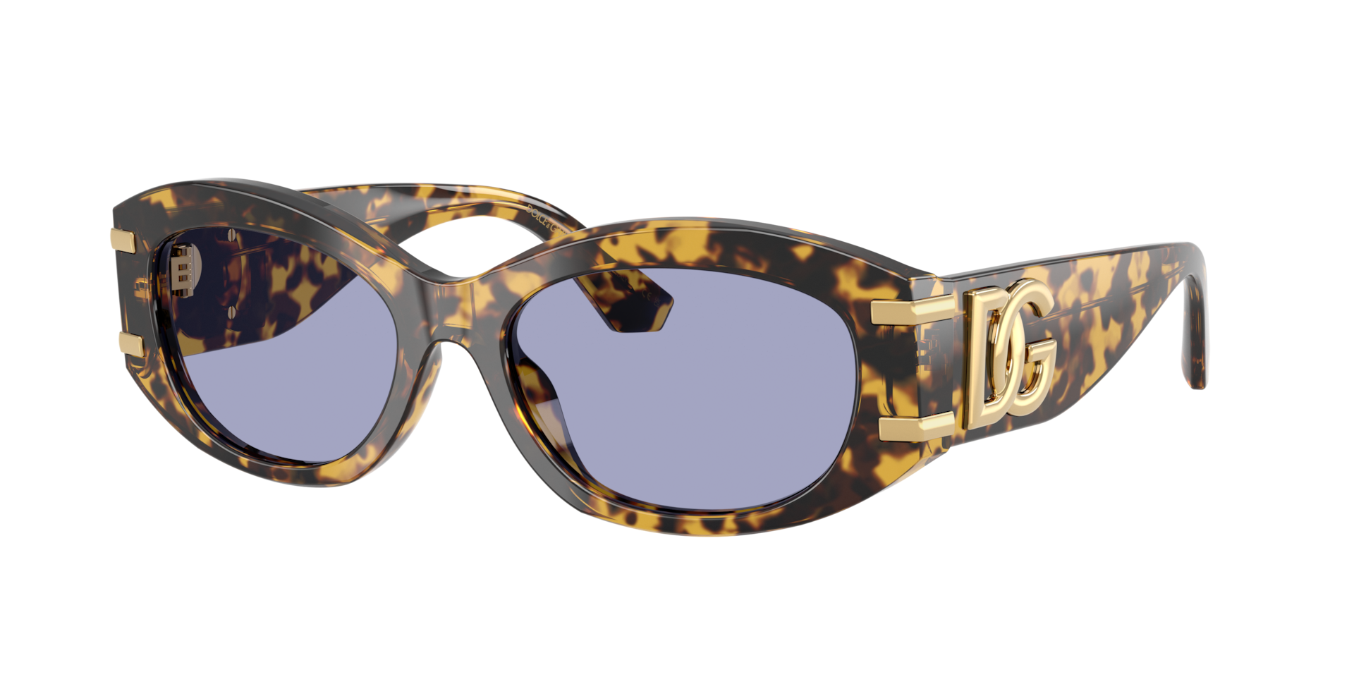 Dolce&Gabbana Frau Sunglass DG4502 - Rahmenfarbe: Havana Gelb, Linsenfarbe: Violett