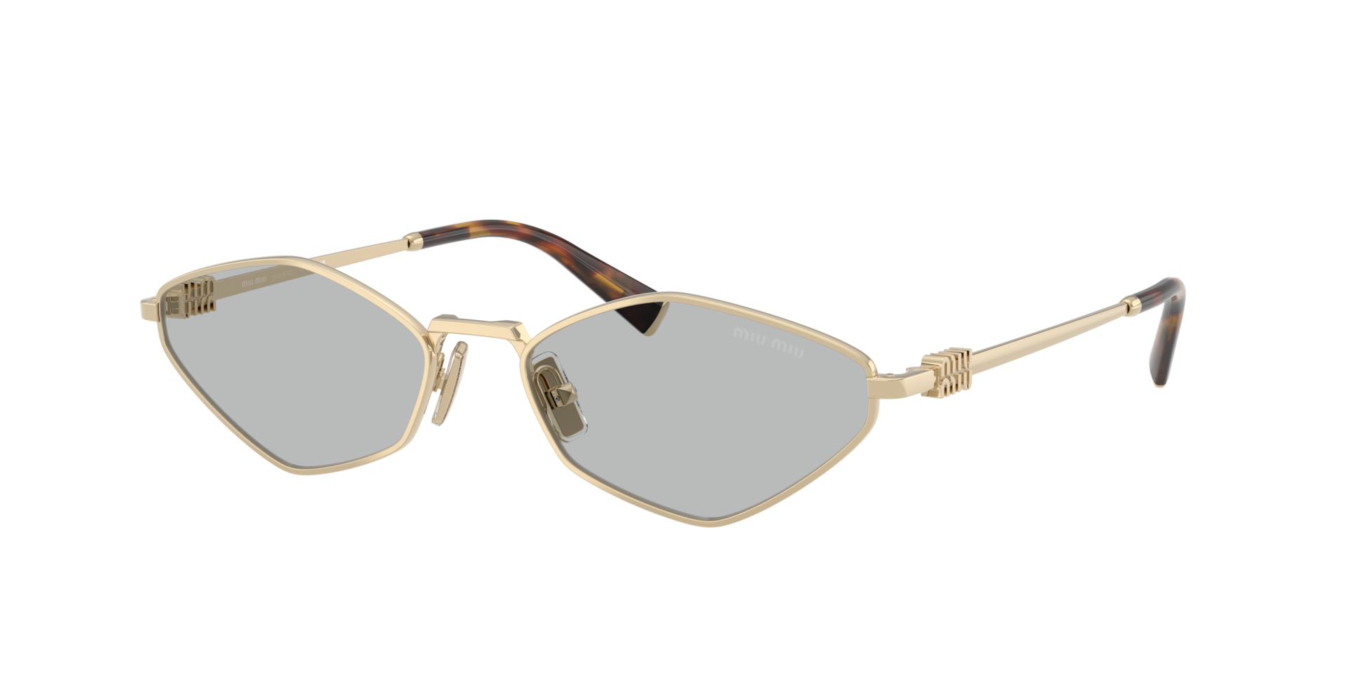 Miu Miu MU 56ZS L (56 - 17) with Grey lenses and Gold frame