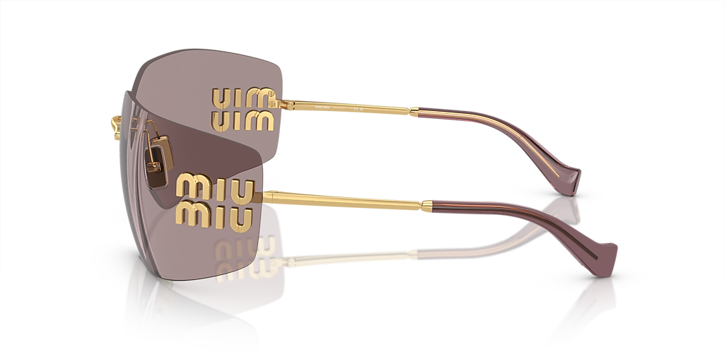 Miu Miu MU 54YS L (80 - 14) with Violet lenses and Gold frame