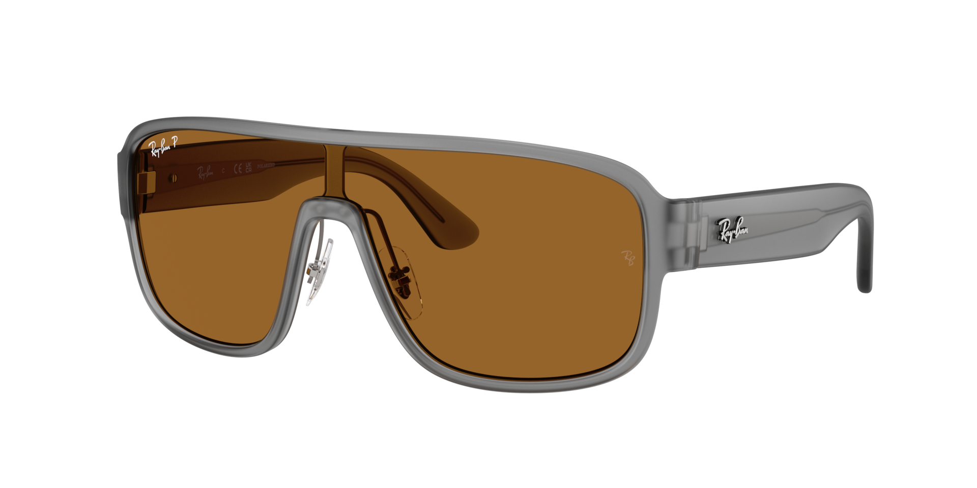 Ray-Ban Unisex Sunglass RB2229 Polarized S Lenses - Couleur du Monture: Gris, Couleur de Lentille: Bronze urbain Polarisé S