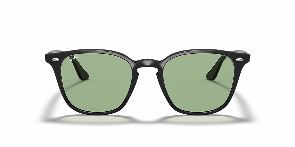 Ray-Ban RB4258 L (52 - 20) with Green lenses and Black frame