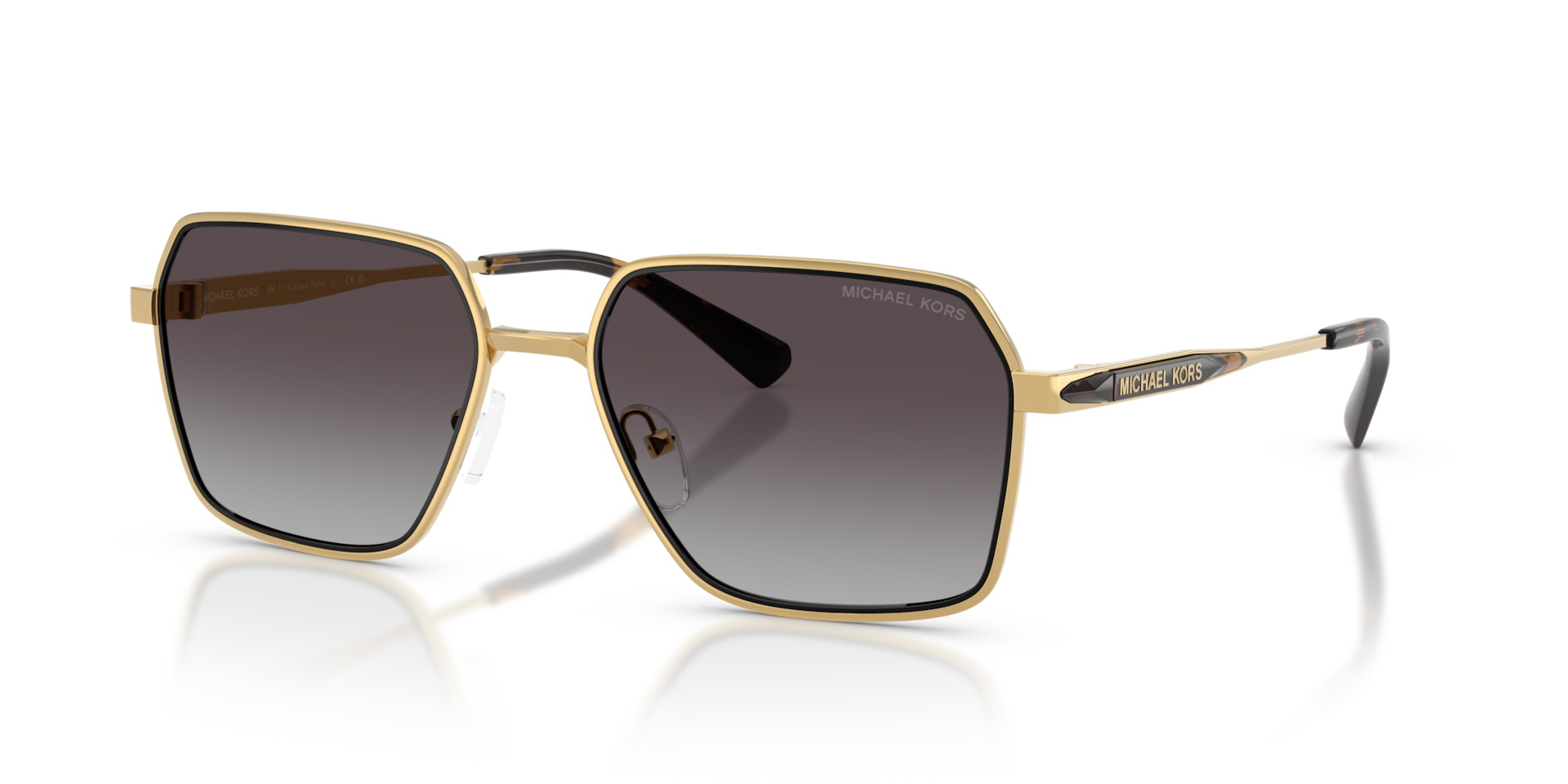 Michael Kors Dana Point XL (57 - 18) with Grey lenses and Gold