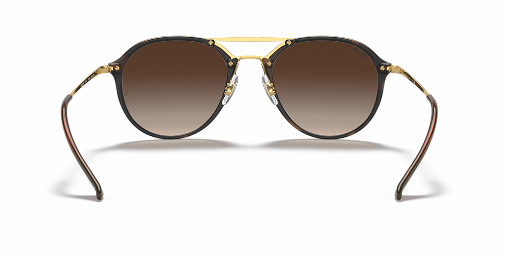 Ray-Ban Blaze Double Bridge XL (61 - 14) with Brown lenses and