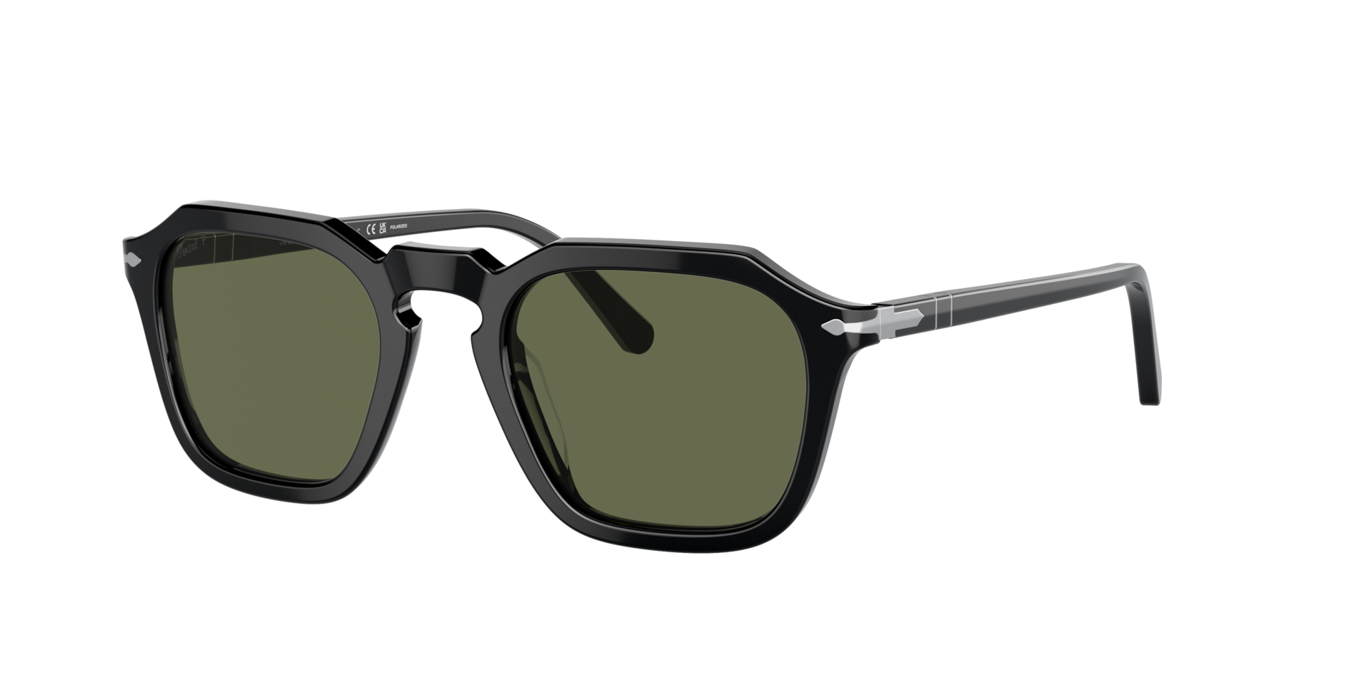 Persol PO3292S S (50 - 21) with Green lenses and Black frame