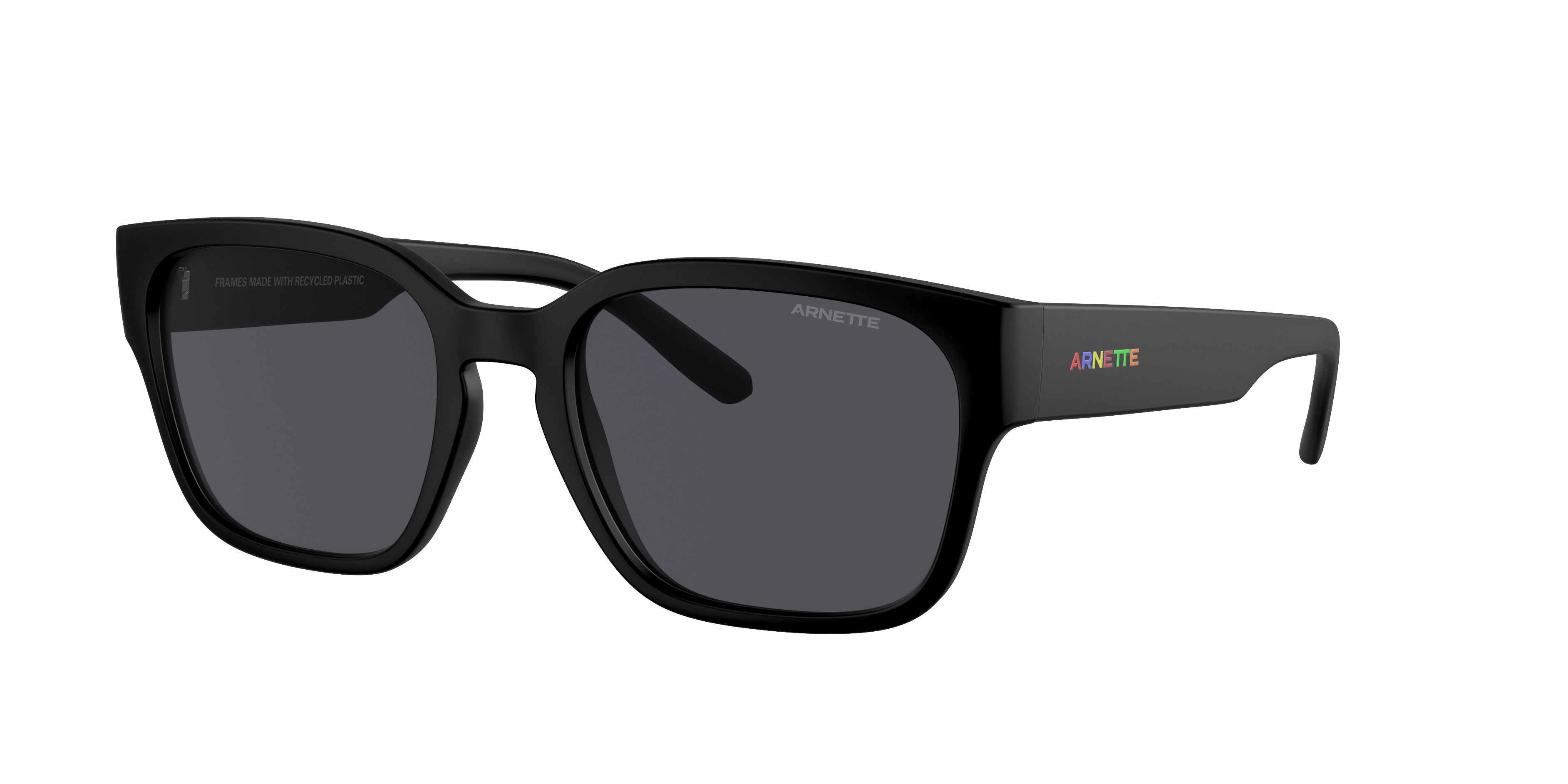 Arnette Man Sunglass Hamie -  Frame color: Matte Recycled Black, Lens color: Dark Grey