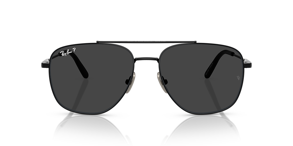 Ray-Ban William Titanium XL (59 - 17) with Black lenses and Black