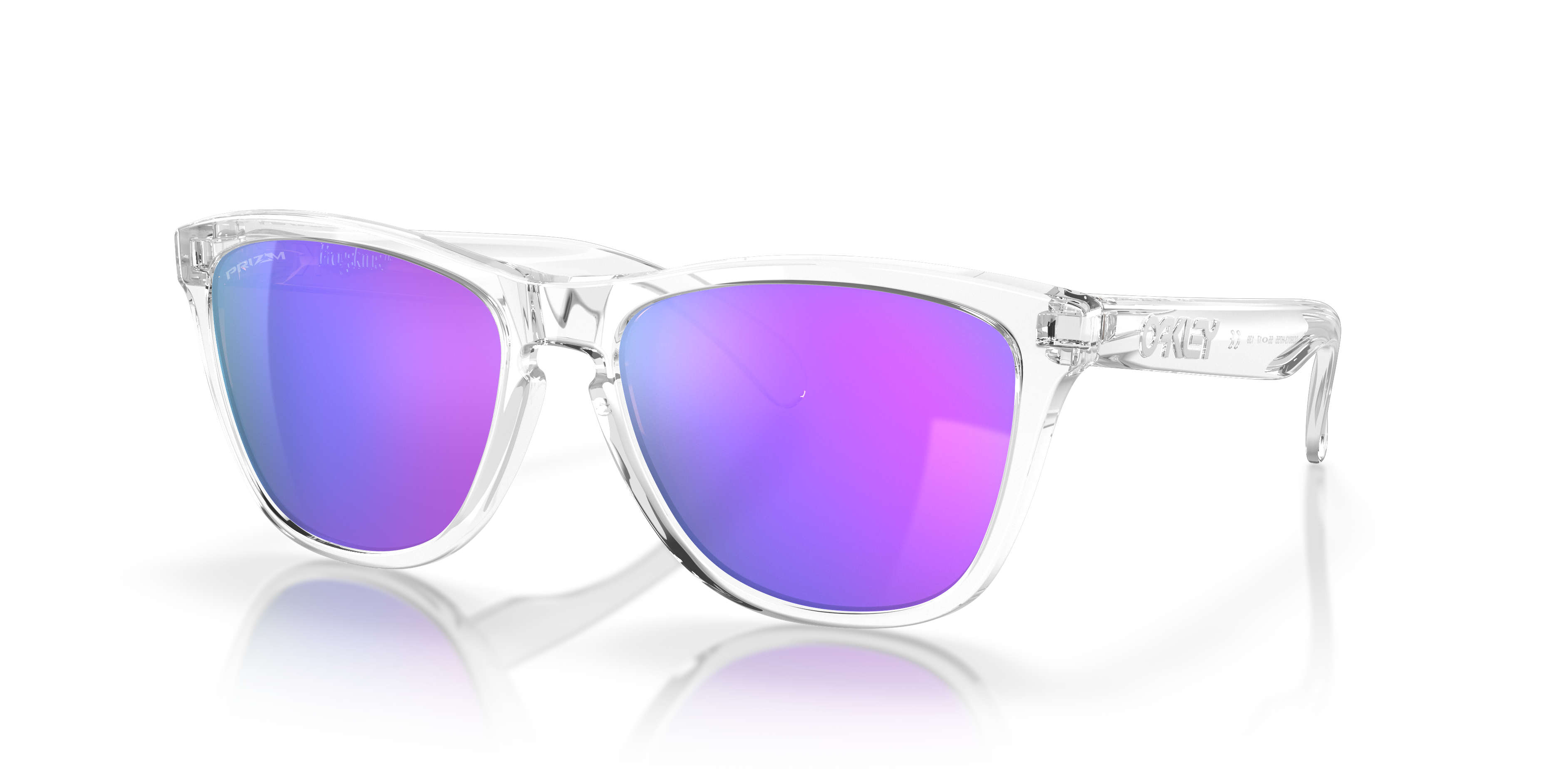 Oakley Frogskins™ XL (55 - 17) with Violet lenses and Transparent