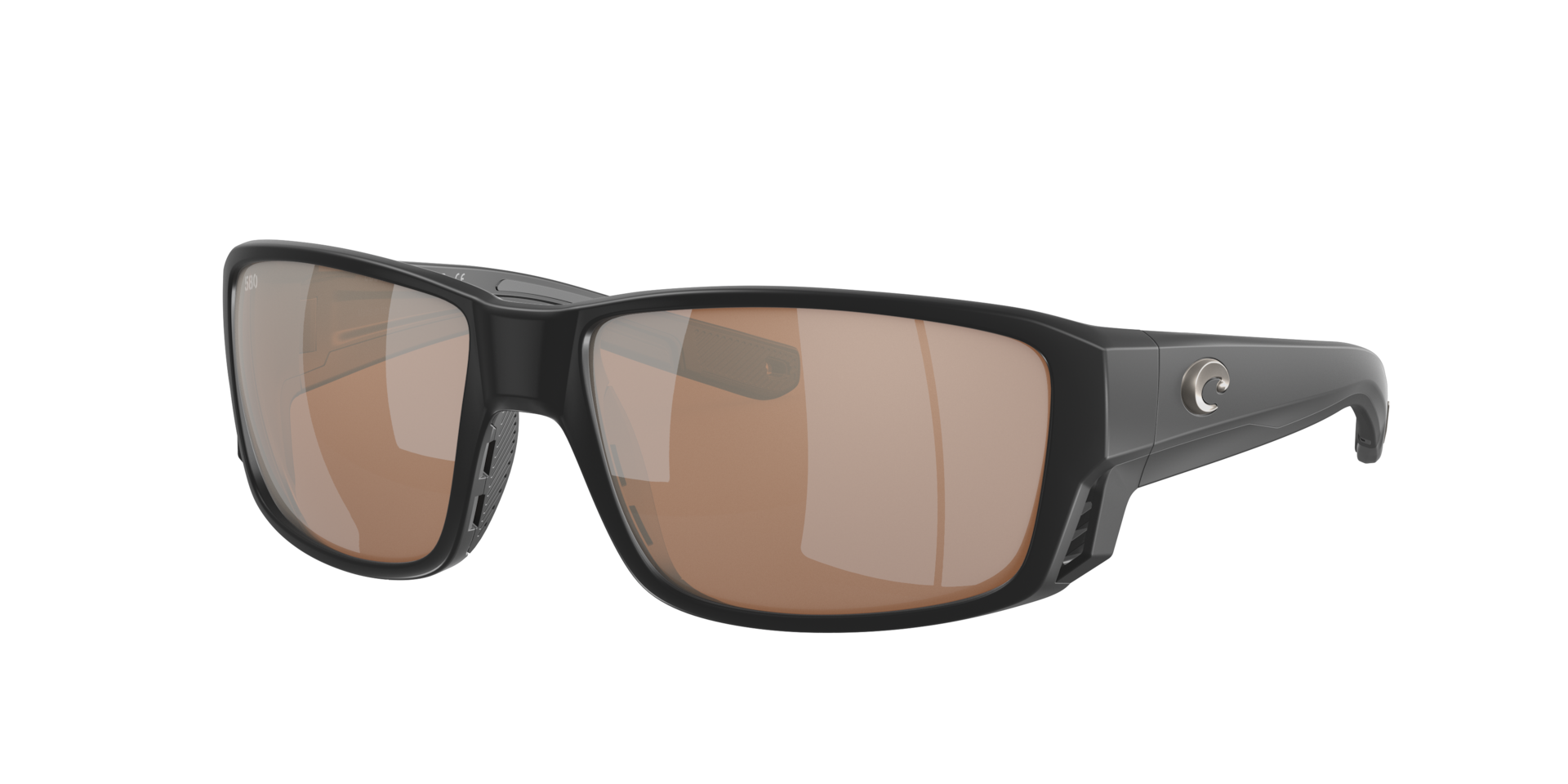 Costa Man Sunglass Tuna Alley PRO - Frame color: Matte Black, Lens color: Copper Silver Mirror