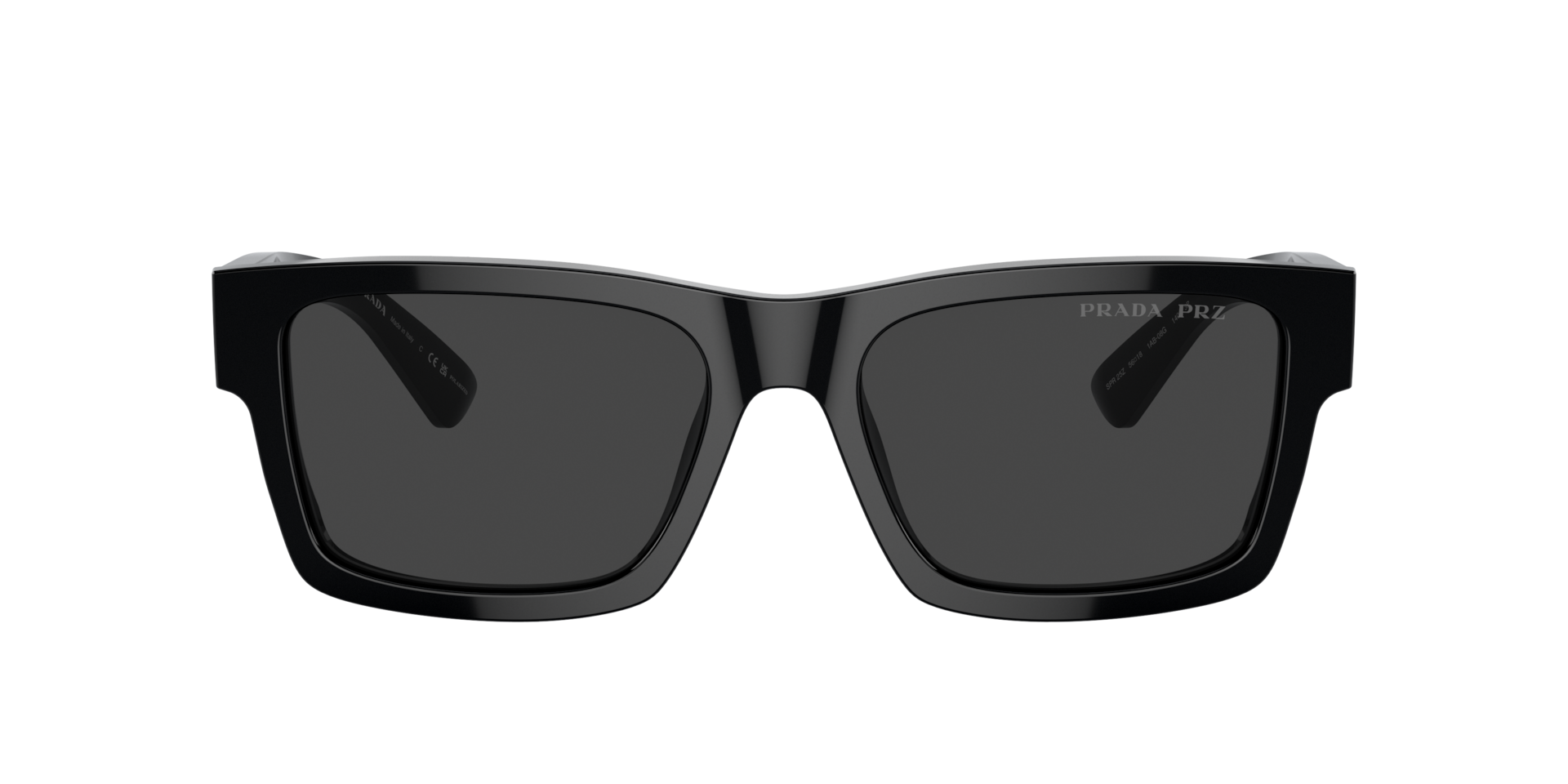 Prada PR 25ZS M (53 - 18) with Black lenses and Black frame 