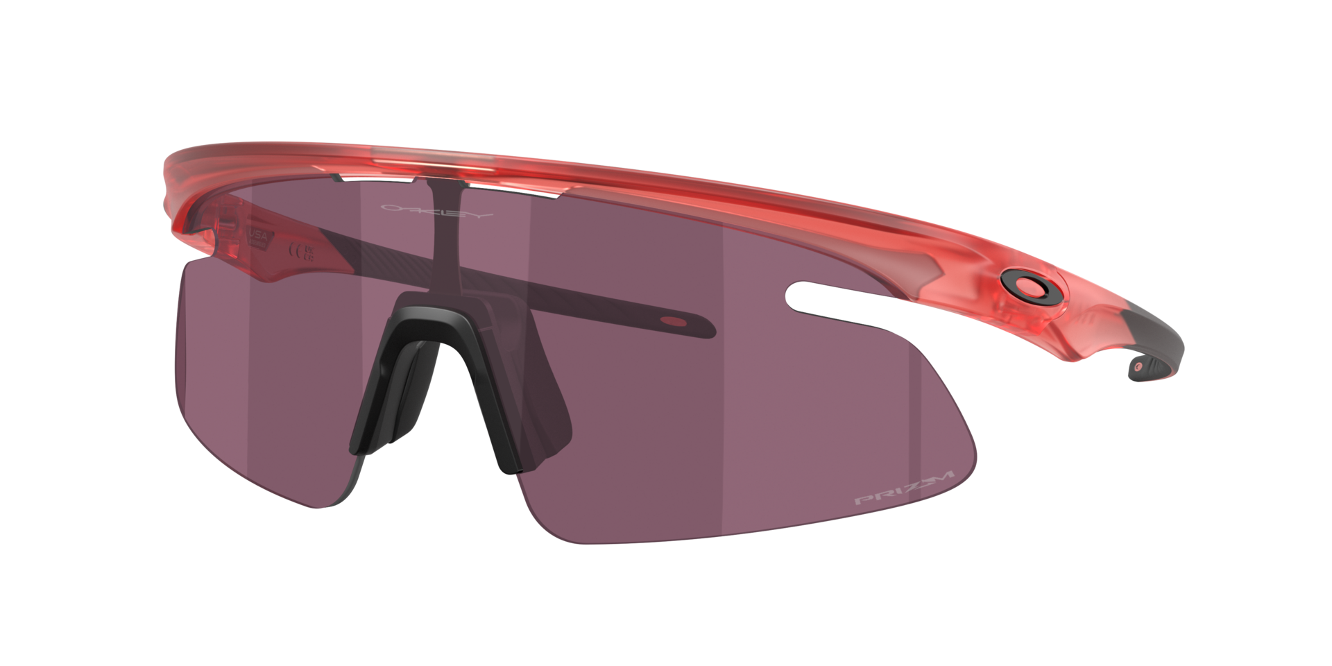 Oakley Unisex Sunglass RSLV Lite - Couleur du Monture: Paloma transparent mat, Couleur de Lentille: Prizm Road Noir