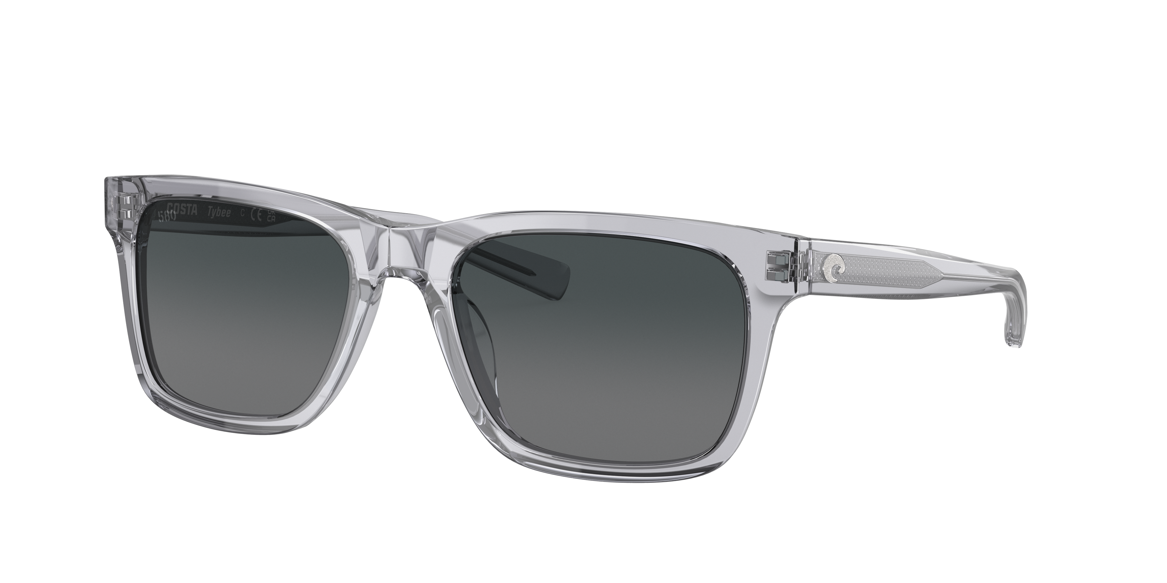 Costa Man Sunglass Tybee -  Frame color: Shiny Light Crystal Gray, Lens color: Gray Gradient