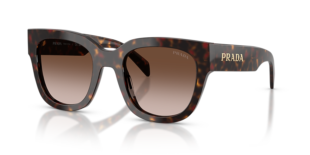 Prada PR C04SF L (53 - 20) with Brown lenses and Tortoise frame