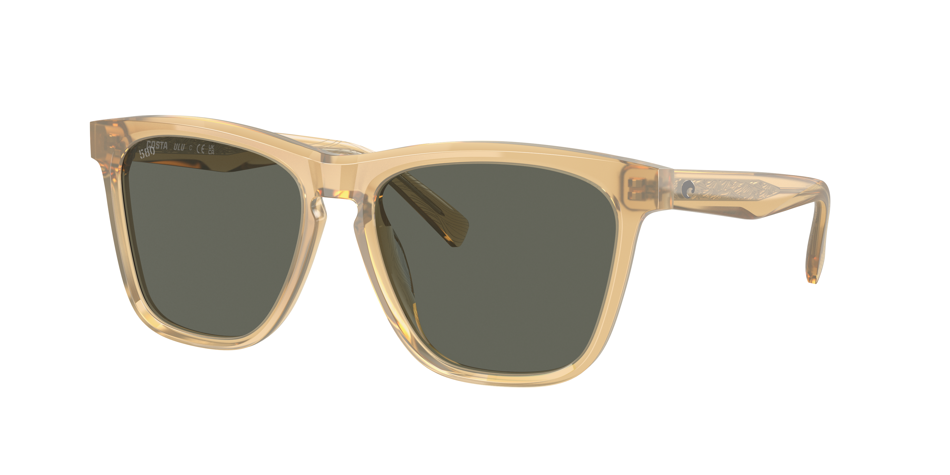 Costa Unisex Sunglass Ulu -  Frame color: Sun Coral, Lens color: Gray