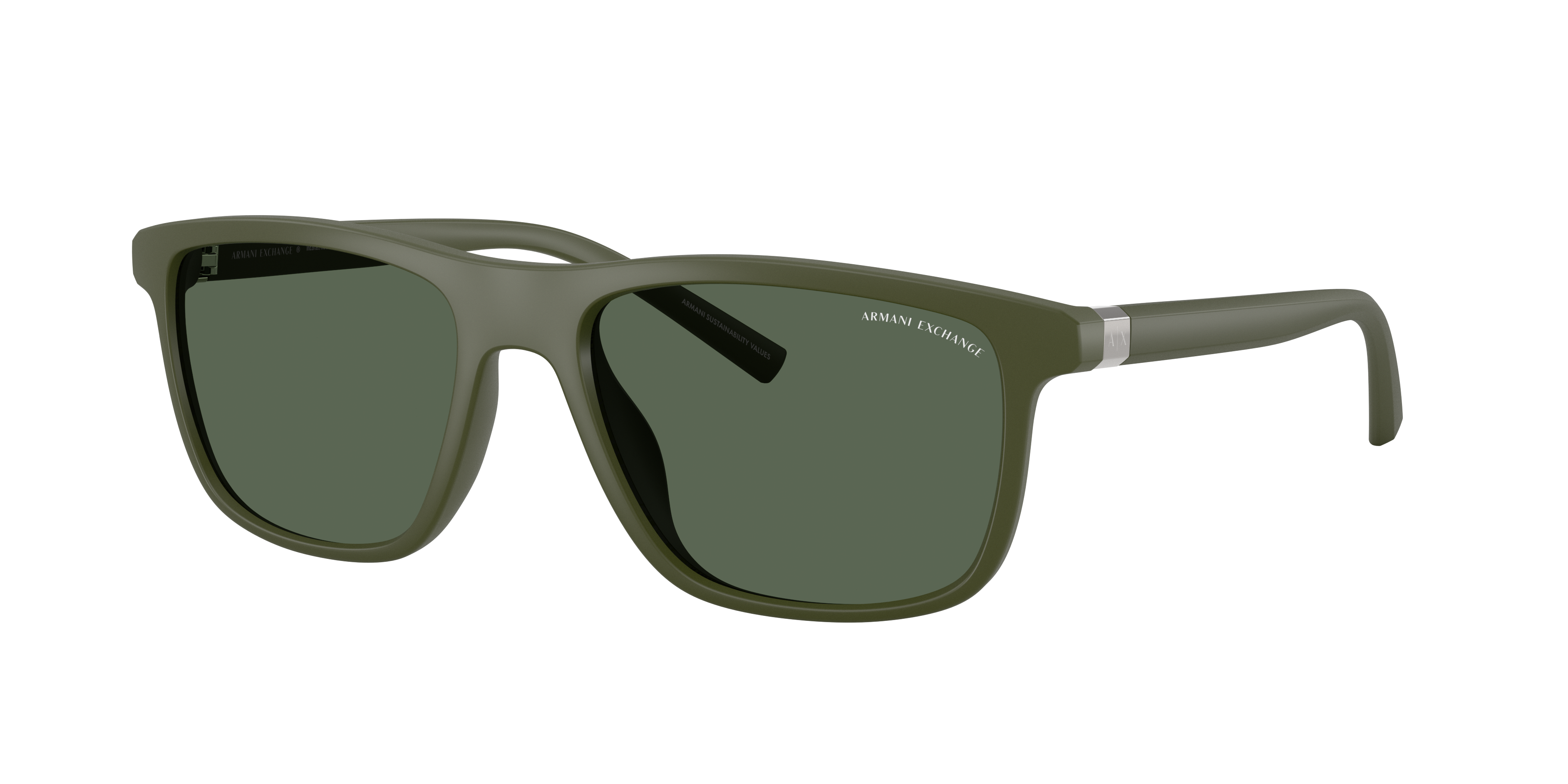 Armani Exchange Man Sunglass AX4167SU -  Frame color: Matte Green, Lens color: Dark Green