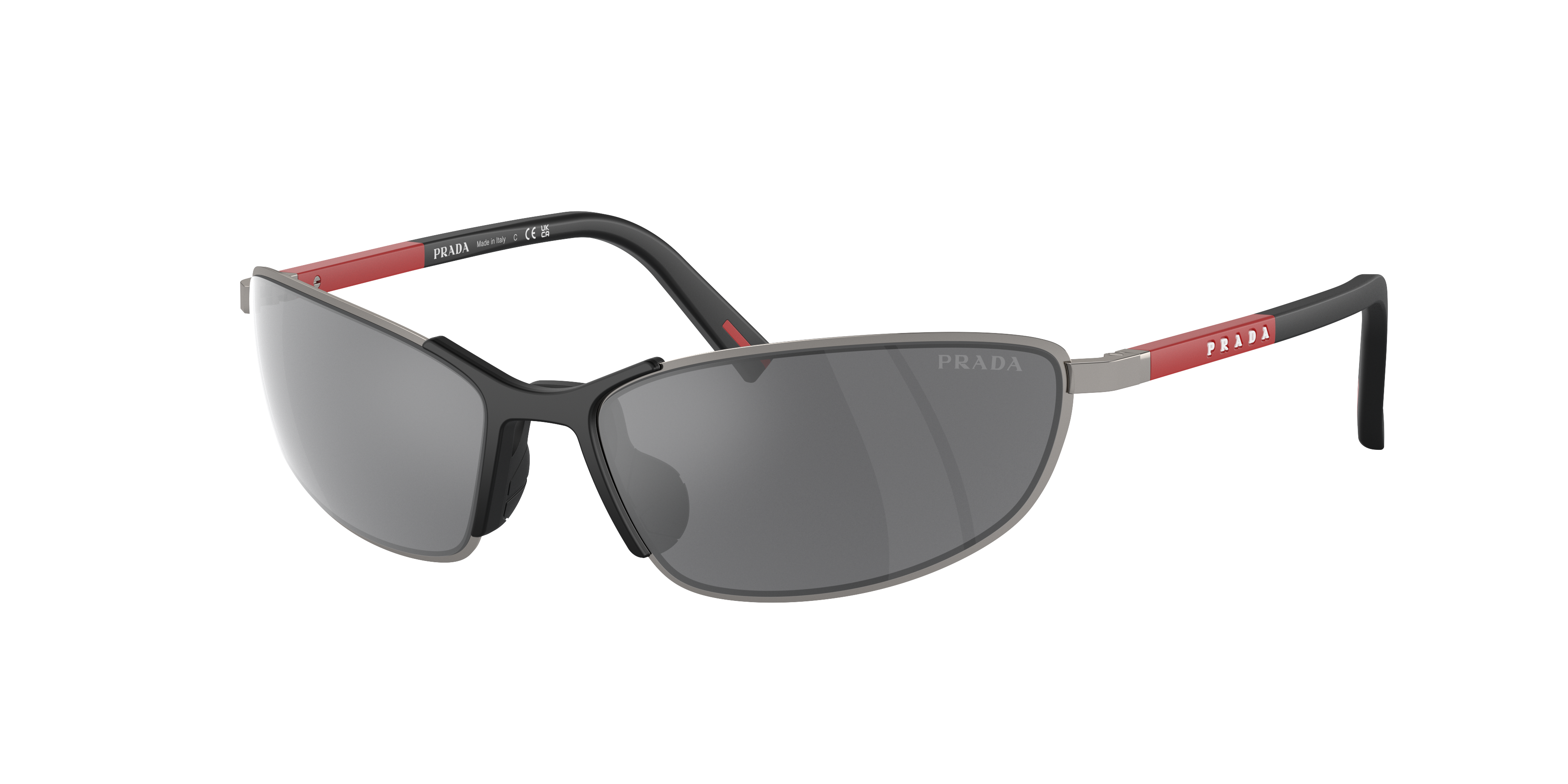 Prada Linea Rossa PS 55ZS L (60 - 17) with Grey lenses and Grey